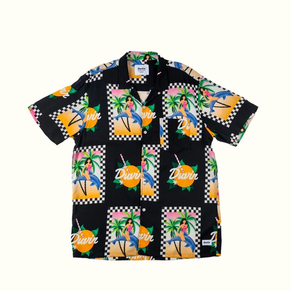 Duvin Buttonup Shirt - Dolfun Times medium - Picture 1 of 5